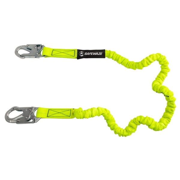 Safewaze Energy Absorbing Lanyard, 6 ft. Length, Snap Hook, Forged steel, 1 Leg(s) FS590 - main